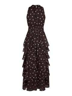 Marli Big Dot Dress - Brown