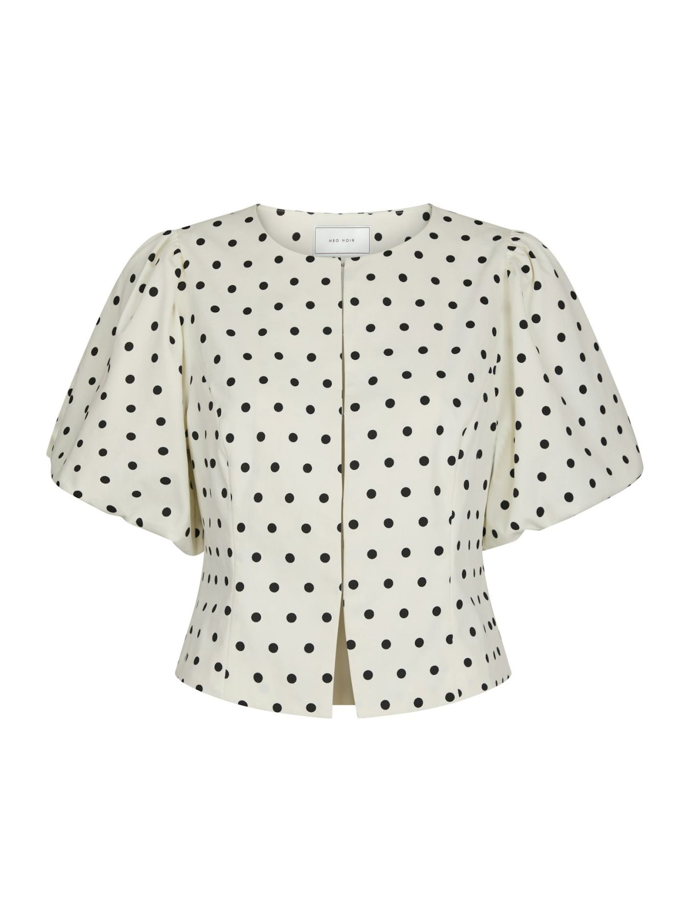 Anela Dot Blouse - Vit