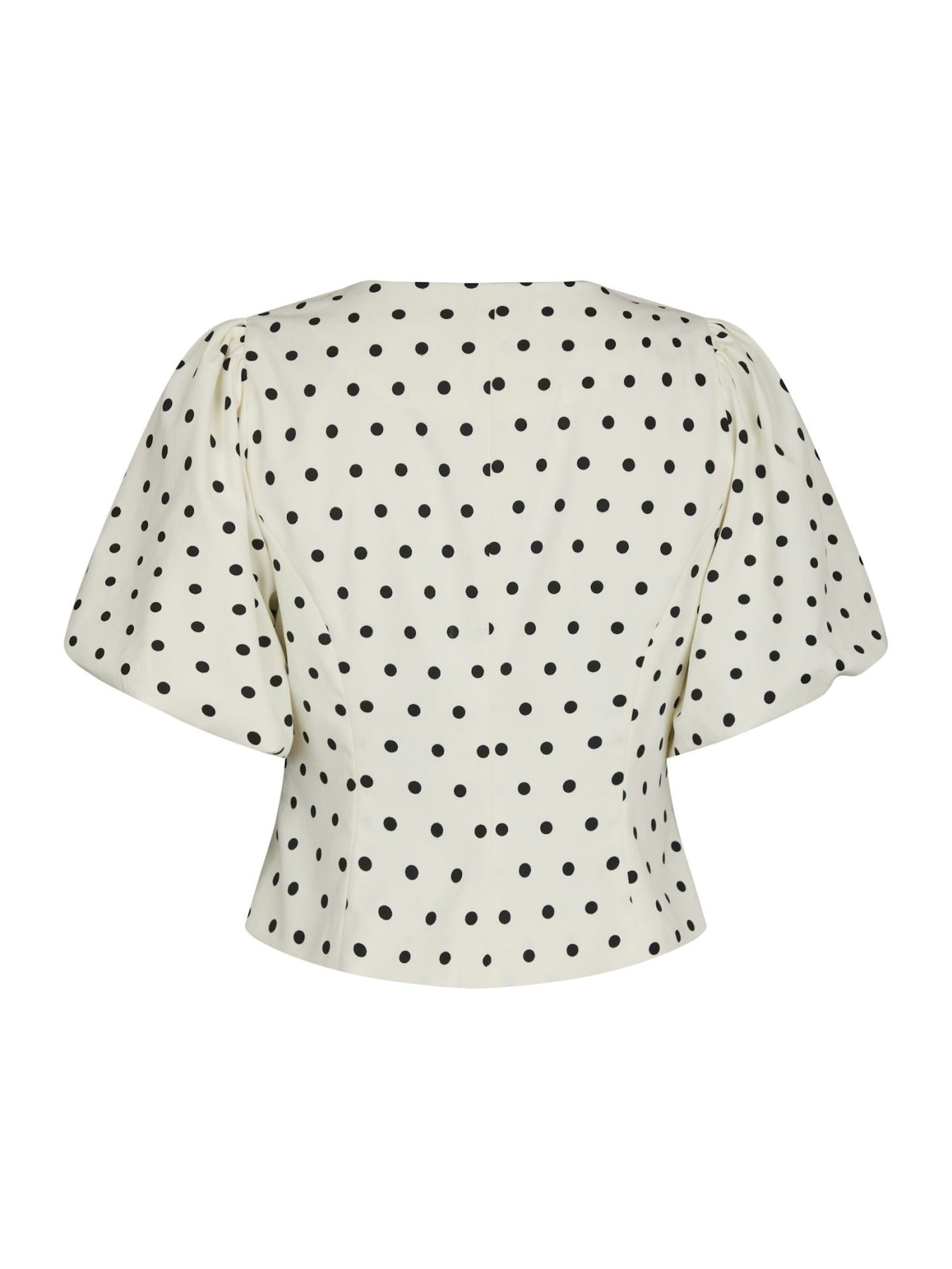 Anela Dot Blouse - Vit