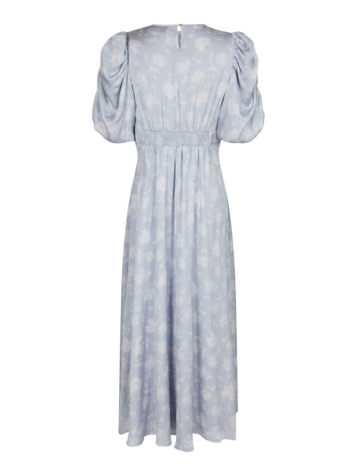 Kikka Faded Flower Dress - Ljusblå