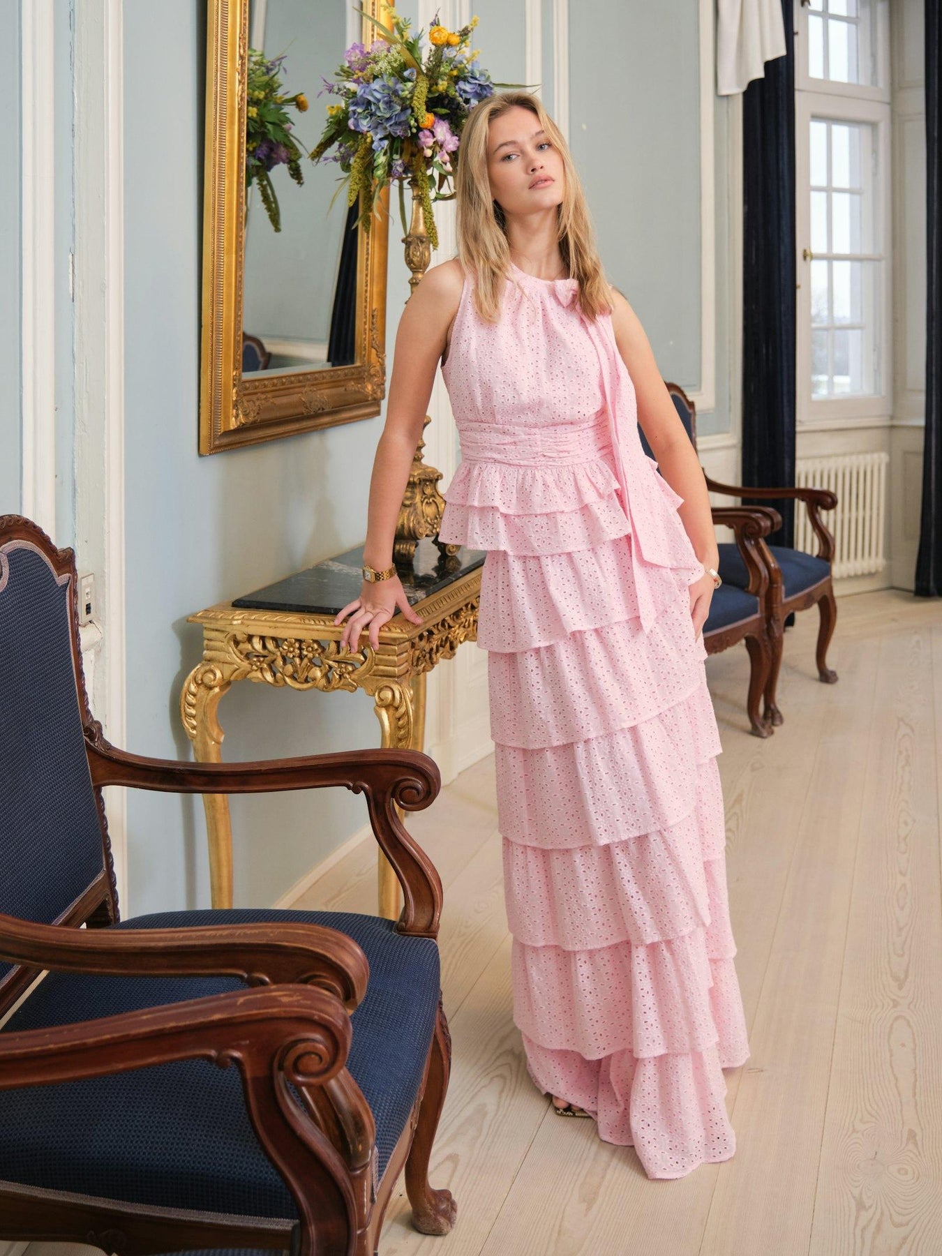 Morris Emb Skirt - Light Pink