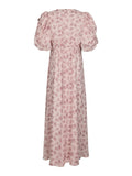 Kikka Chiffon Flower Dress - Rose