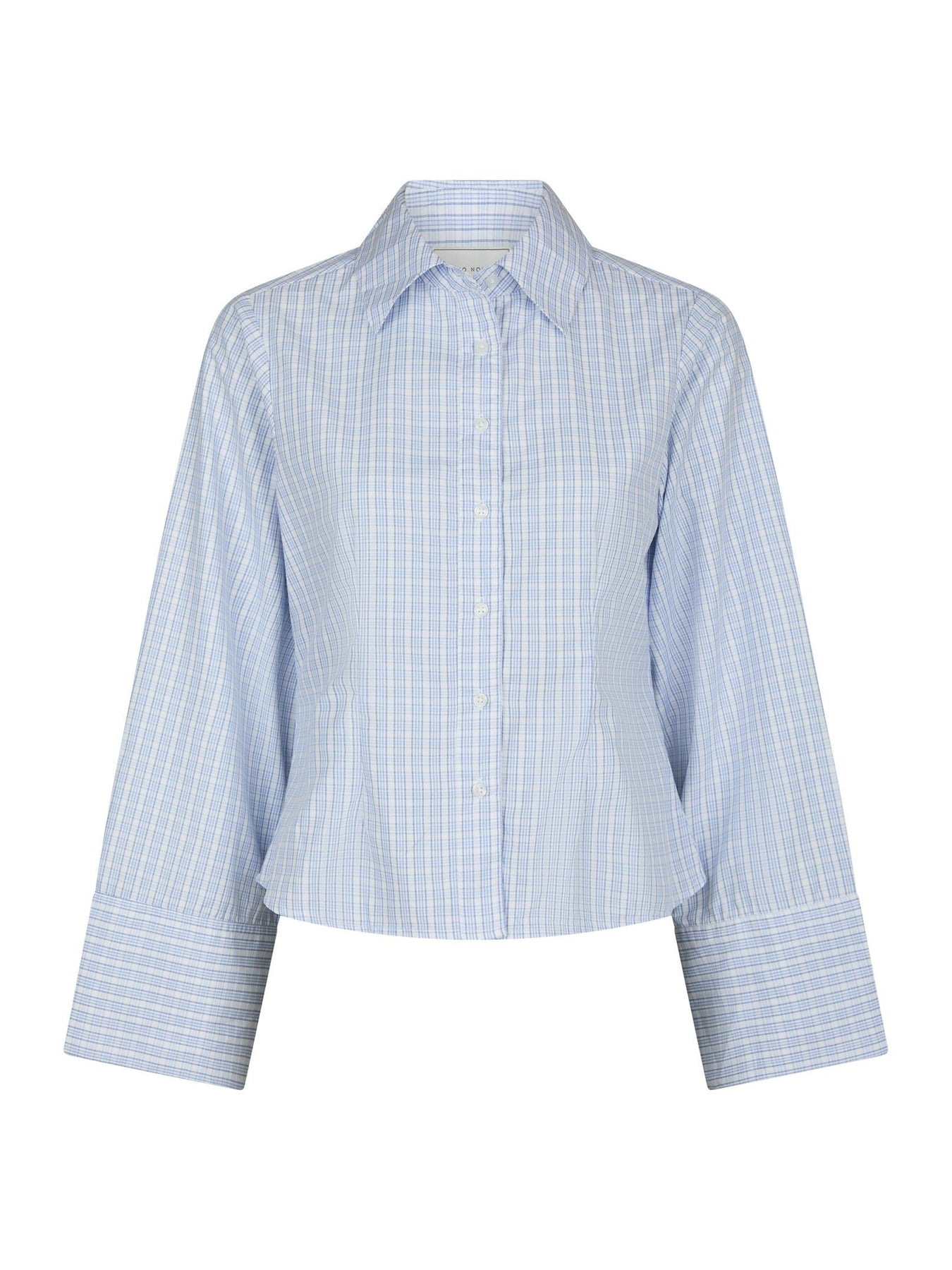 Rosa Light Check Shirt - Light Blue