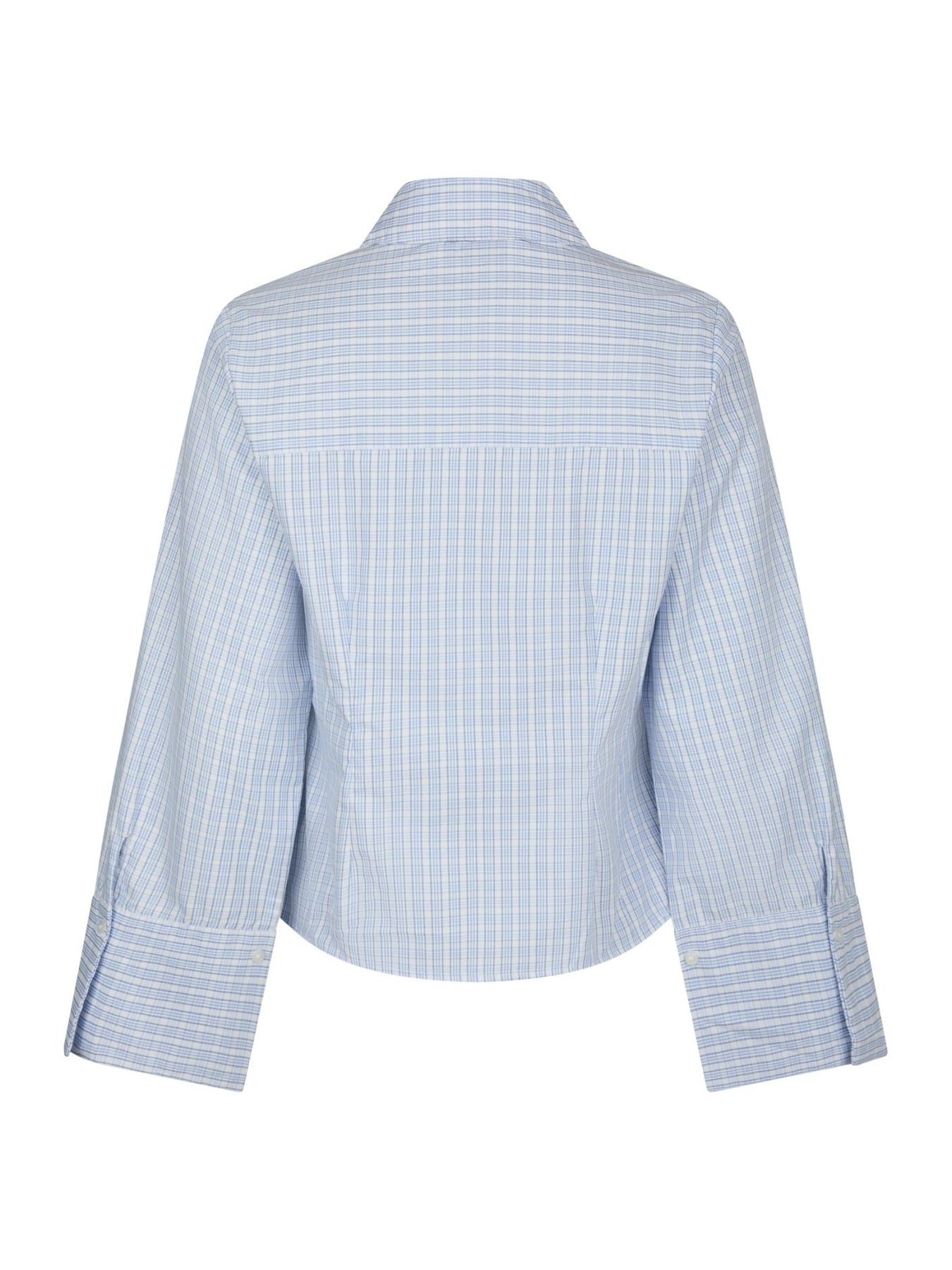 Rosa Light Check Shirt - Light Blue