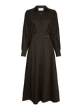 Ottana Poplin Dress - Chokladbrun