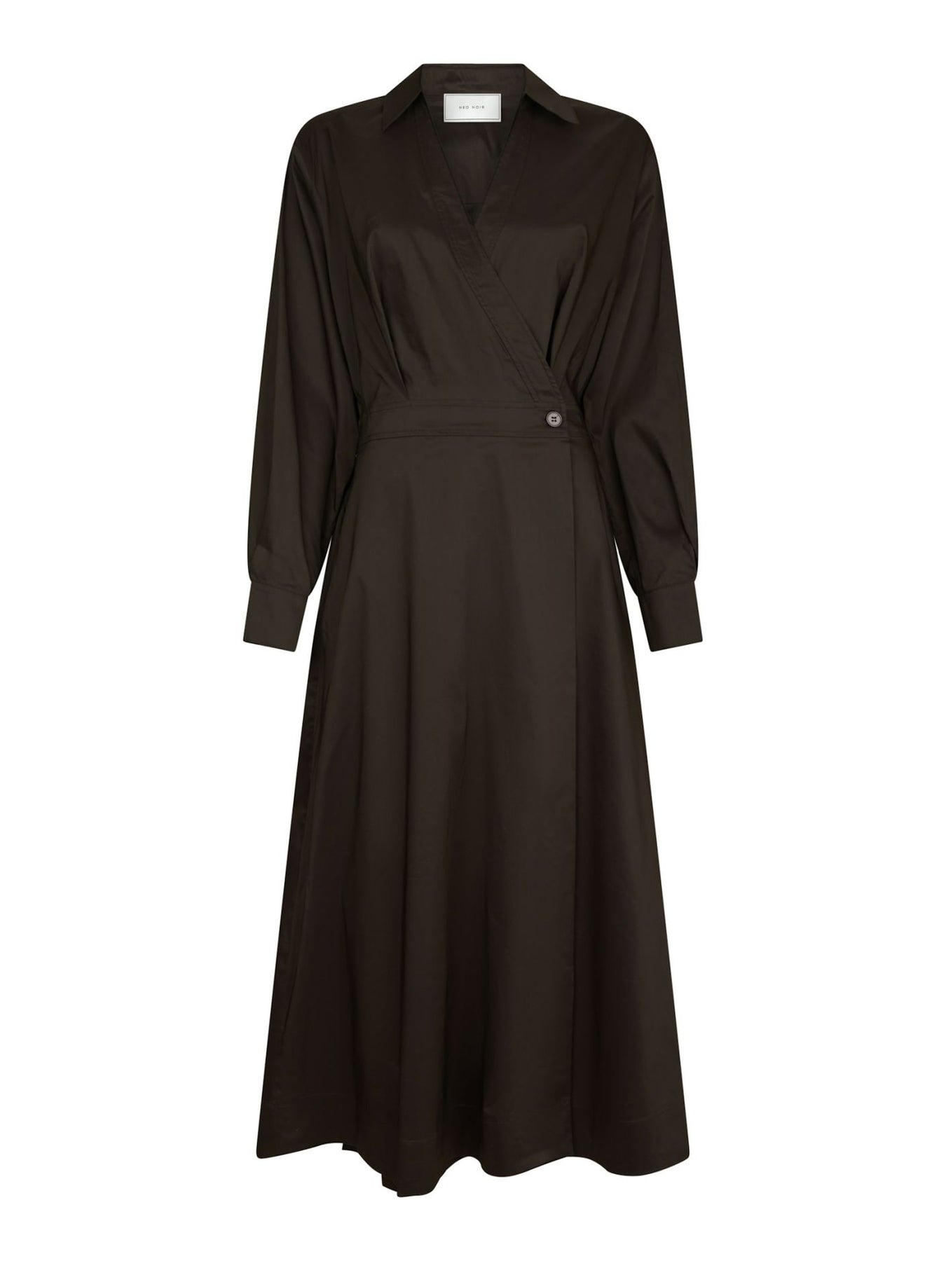 Ottana Poplin Dress - Chokladbrun