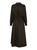 Ottana Poplin Dress - Chokladbrun