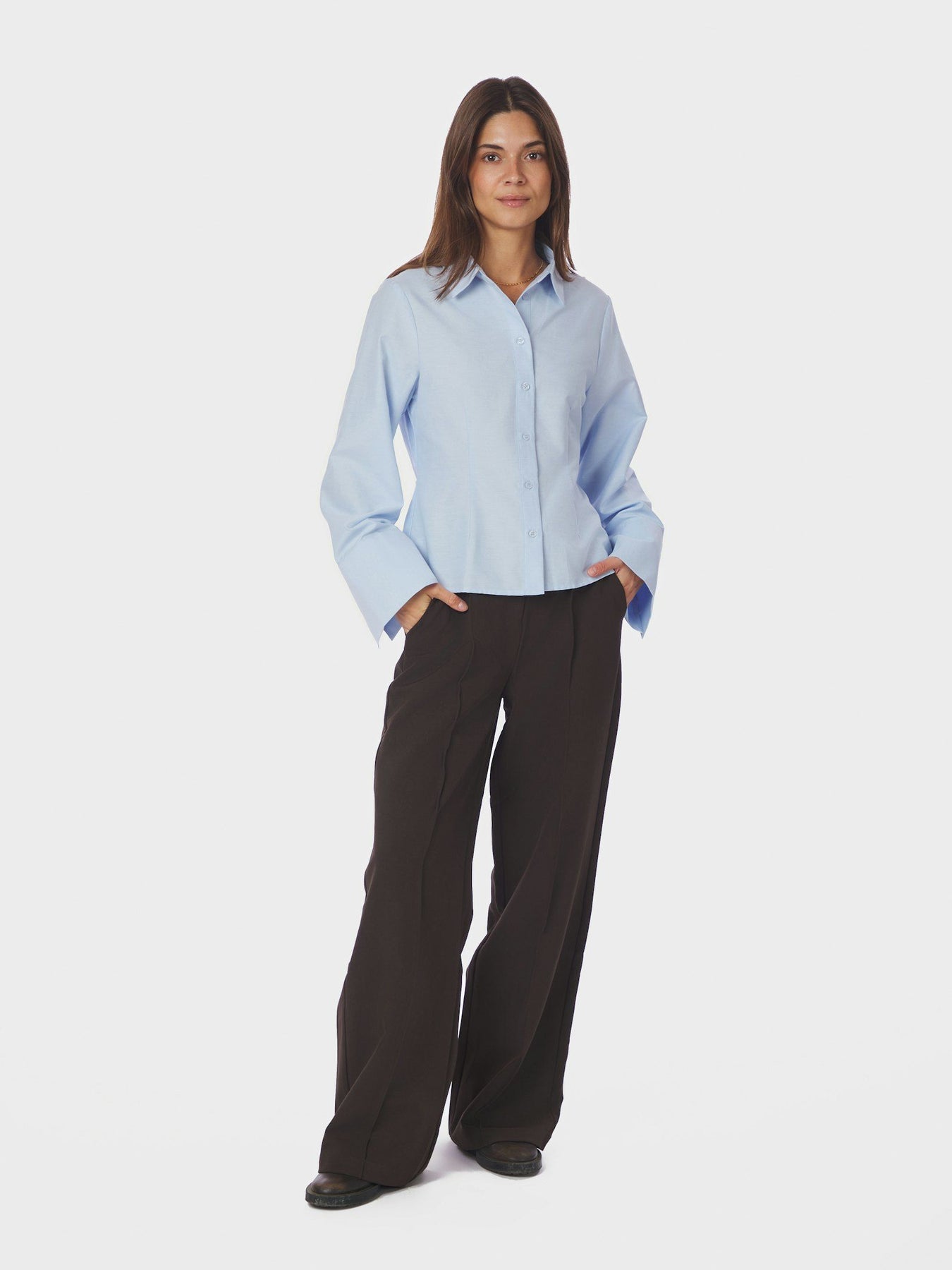 Rosa Oxford Shirt - Ljusblå