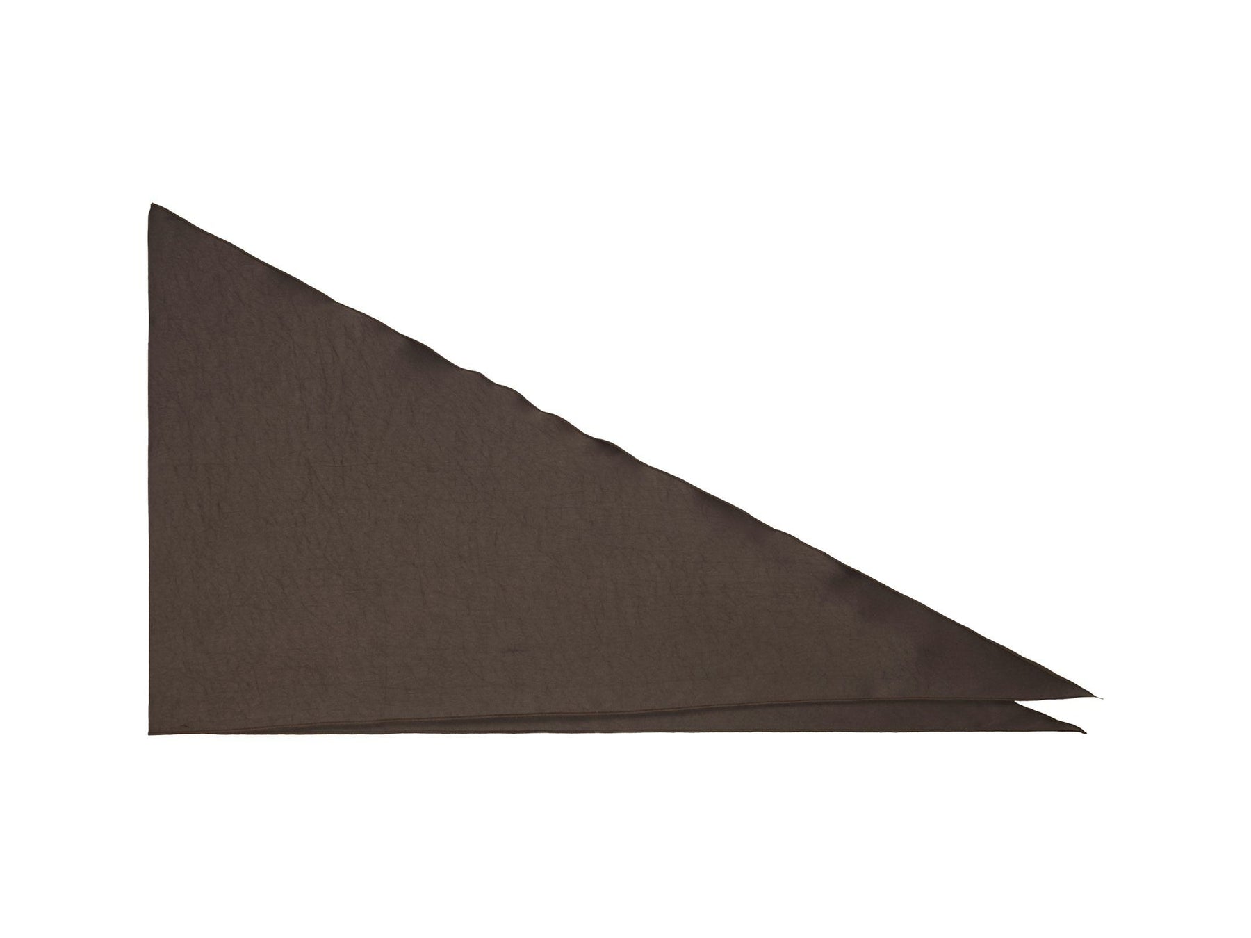 Serina Heavy Sateen Big Scarf - Mörkbrun