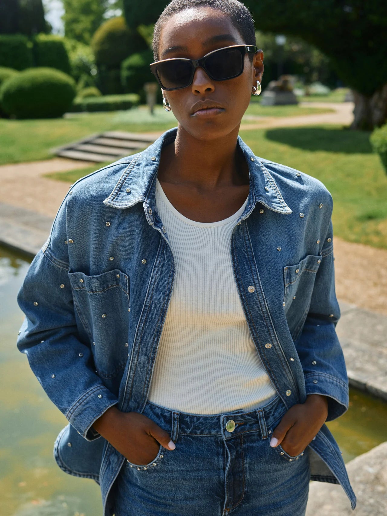 Emme Marine Shirt - Mid Blue