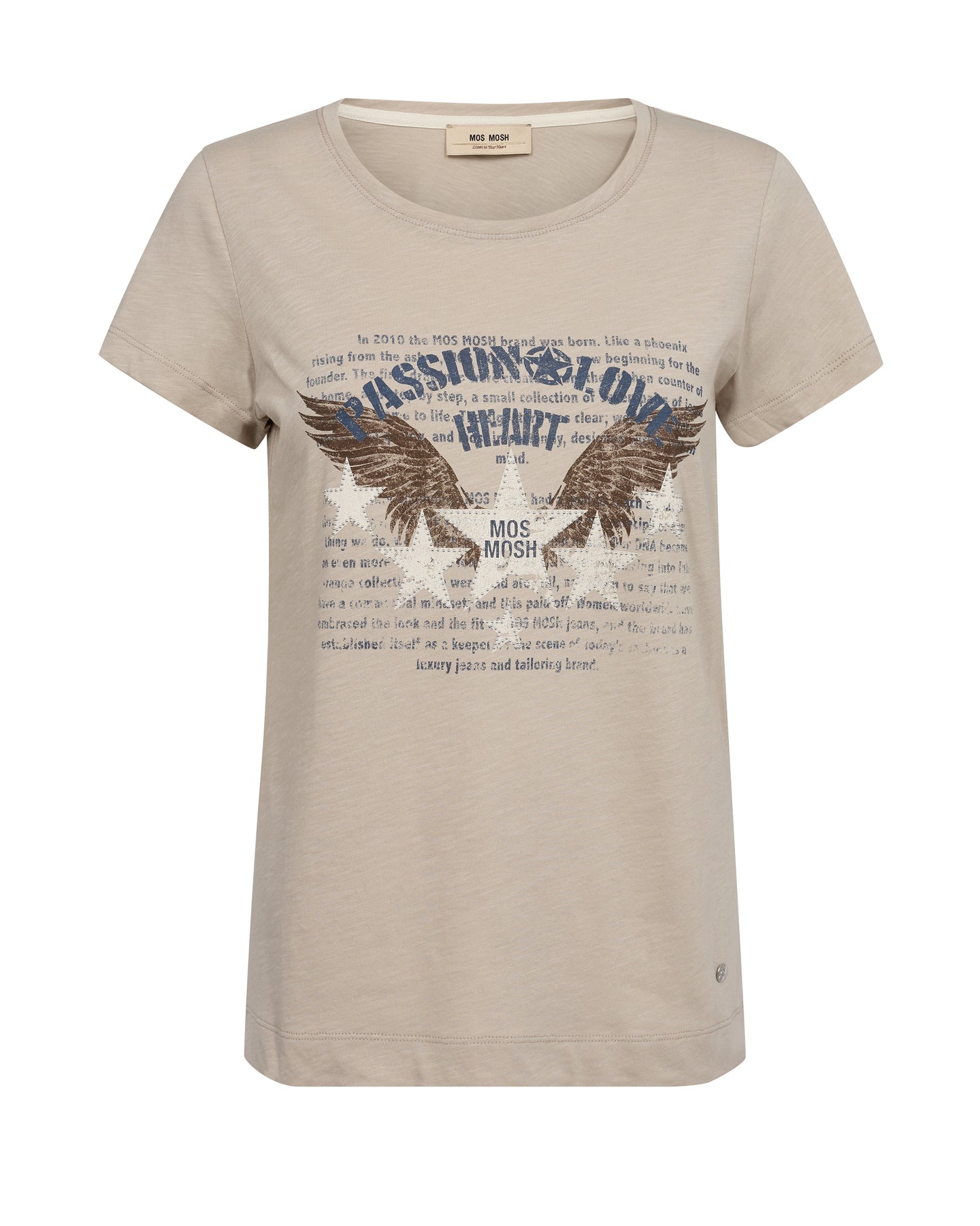 Zibby O-Ss Tee - Feather Gray