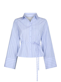 Clarida Double Stripe Shirt - Light Blue