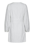 Mabel Embroidery Dress - Vit