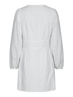 Mabel Embroidery Dress - White