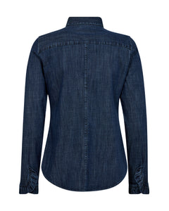 Mattie Flip Denim Shirt - Dark Blue