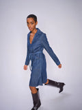 Malti Denim Dress - Dark Blue