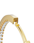 Stone Huggies Hoops - Guld
