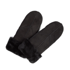 Jasmin Sheepskin Mitten - Black
