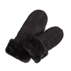 Jasmin Sheepskin Mitten - Black