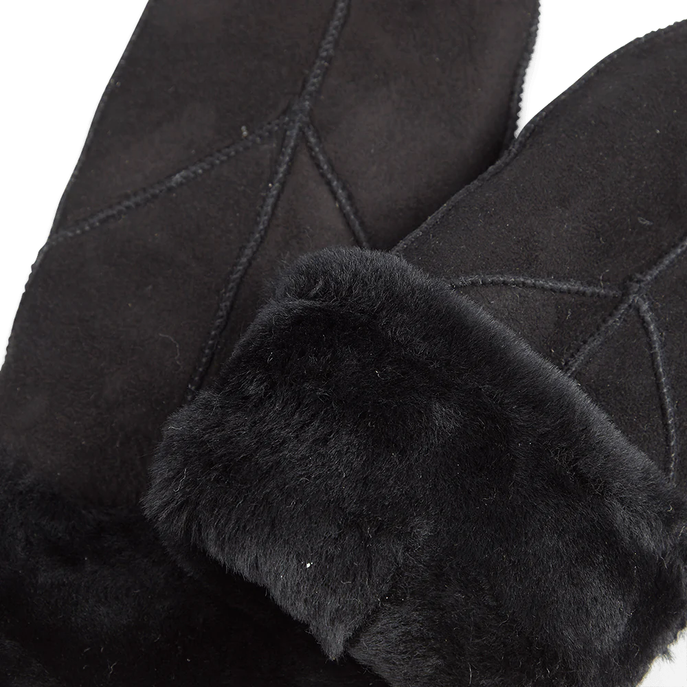 Jasmin Sheepskin Mitten - Black