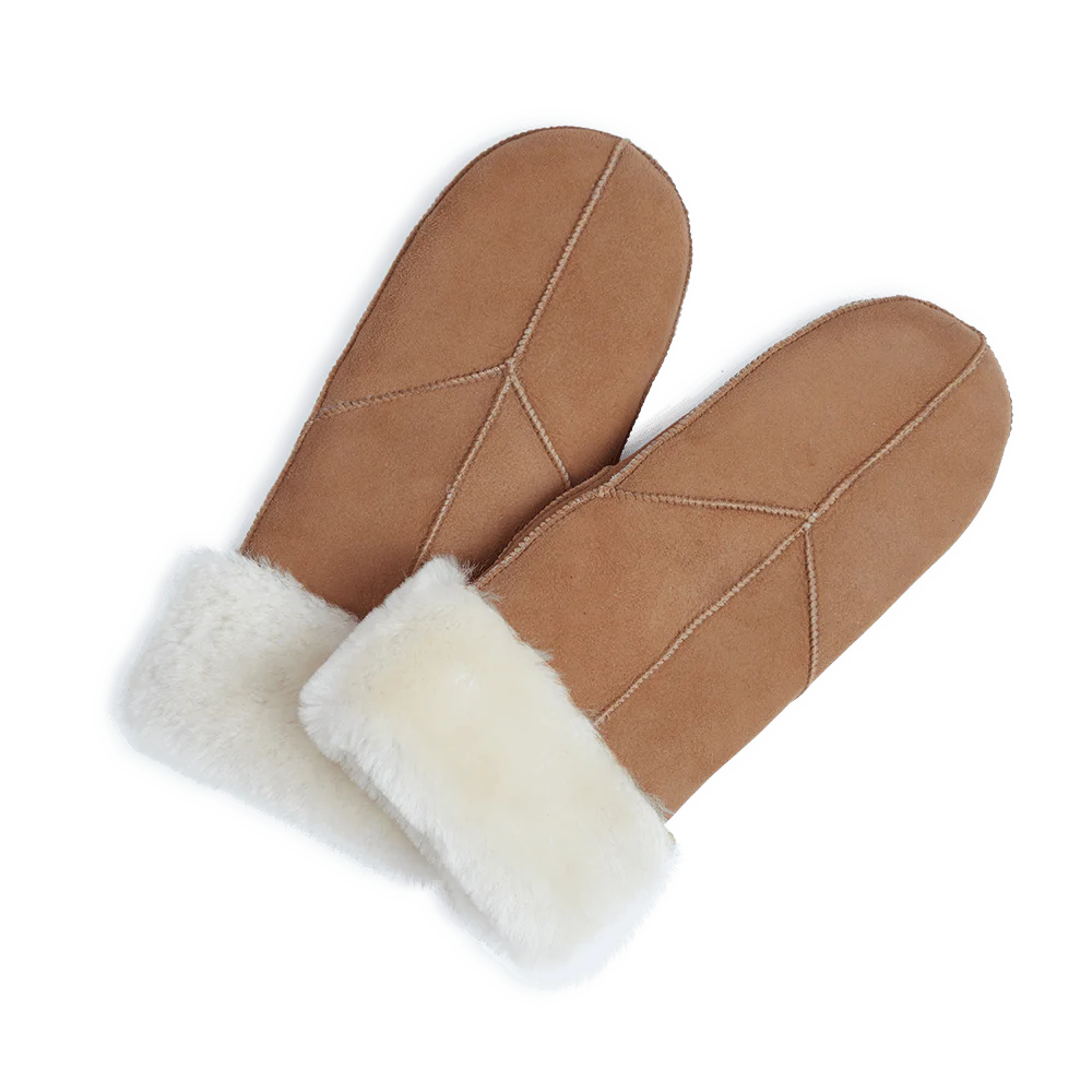 Jasmin Sheepskin Mitten - Cognac