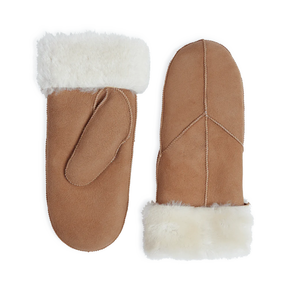 Jasmin Sheepskin Mitten - Cognac