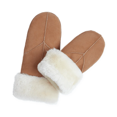 Jasmin Sheepskin Mitten - Cognac