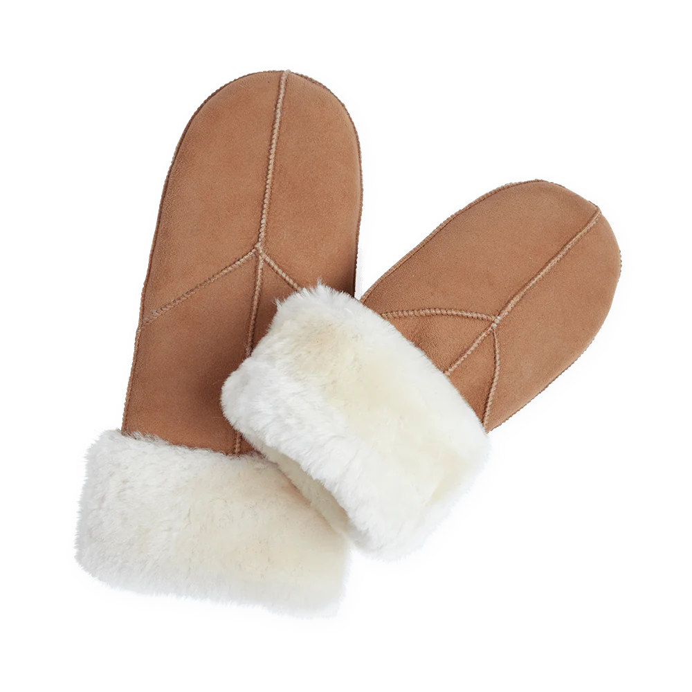 Jasmin Sheepskin Mitten - Cognac
