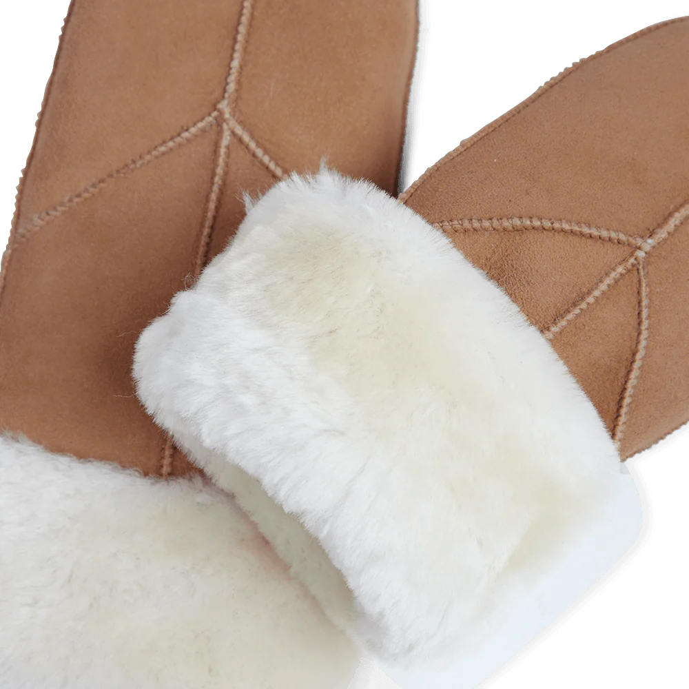 Jasmin Sheepskin Mitten - Cognac