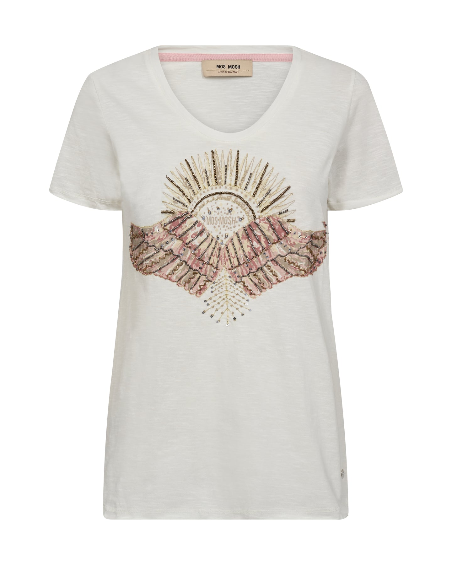 Nadine O-Ss Deco Tee - Powder Pink