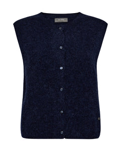 Almine Thora Knit Vest  - Maritime Blue
