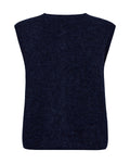 Almine Thora Stickad Väst - Maritime Blue