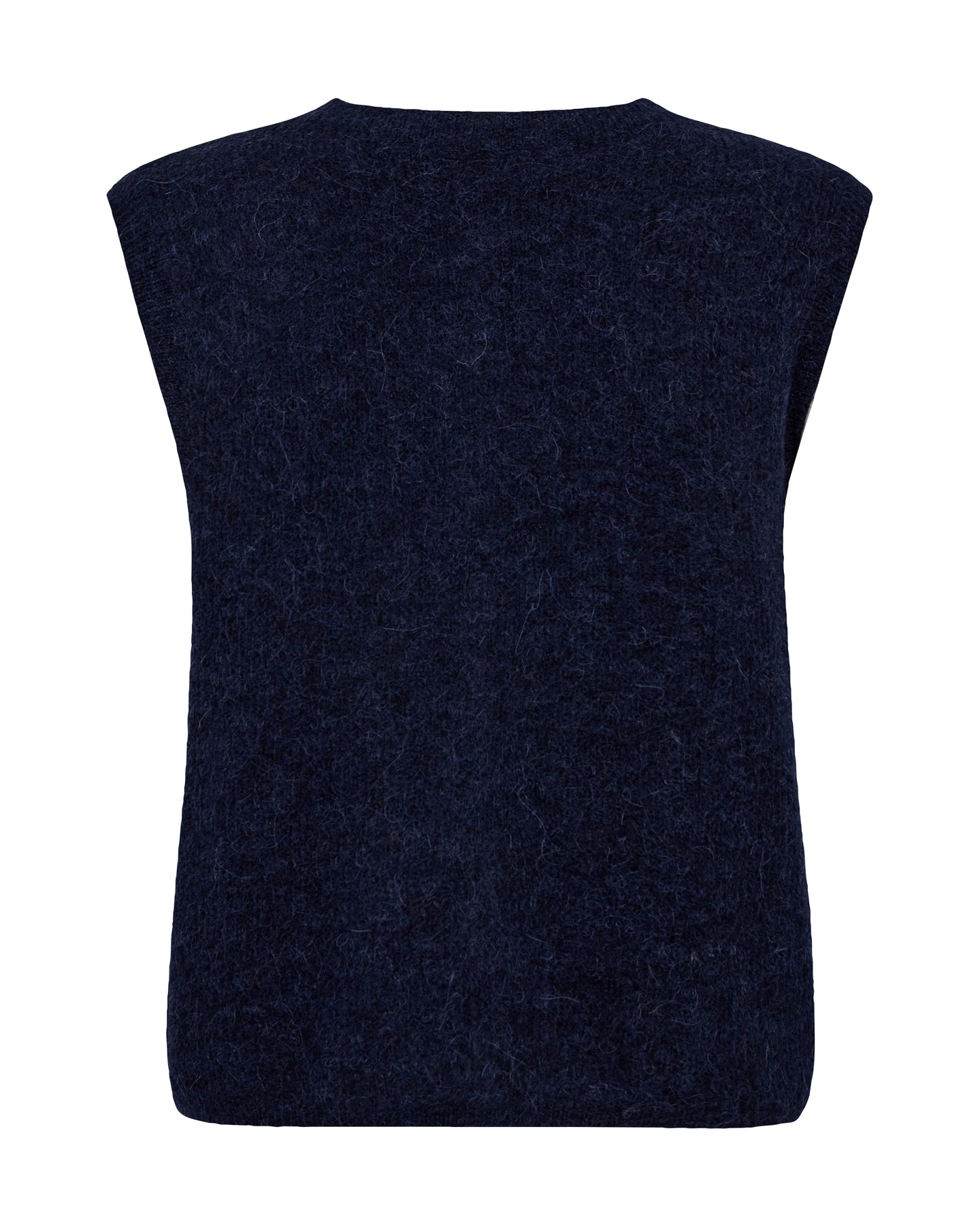 Almine Thora Stickad Väst - Maritime Blue
