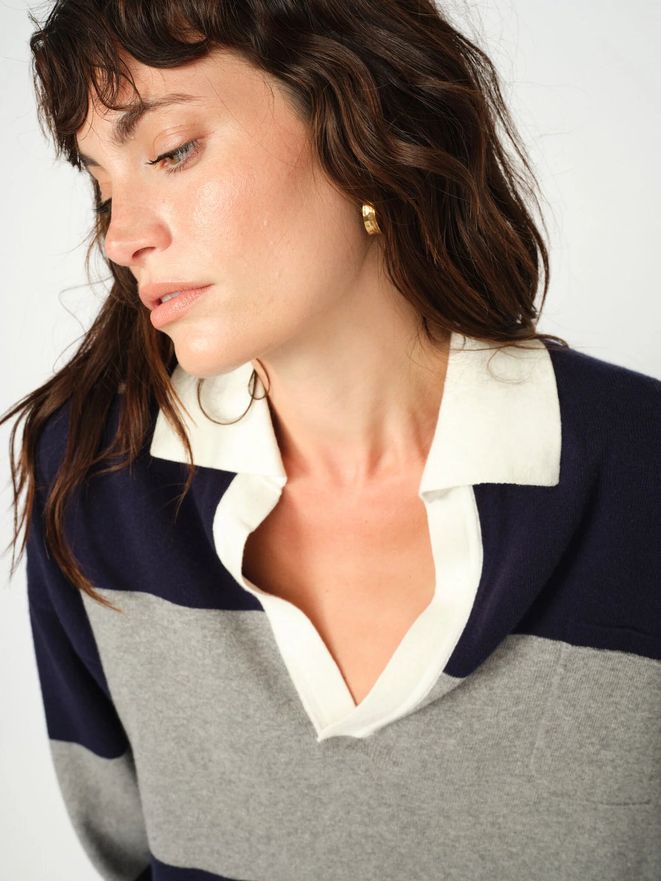 Wylie Tani Bold Stripe Knit - Maritime Blue