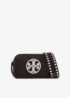 Miller Suede Mini Crossbody Bag - Shadow Oak