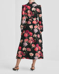 Viscose Shirt Dress - Poppies