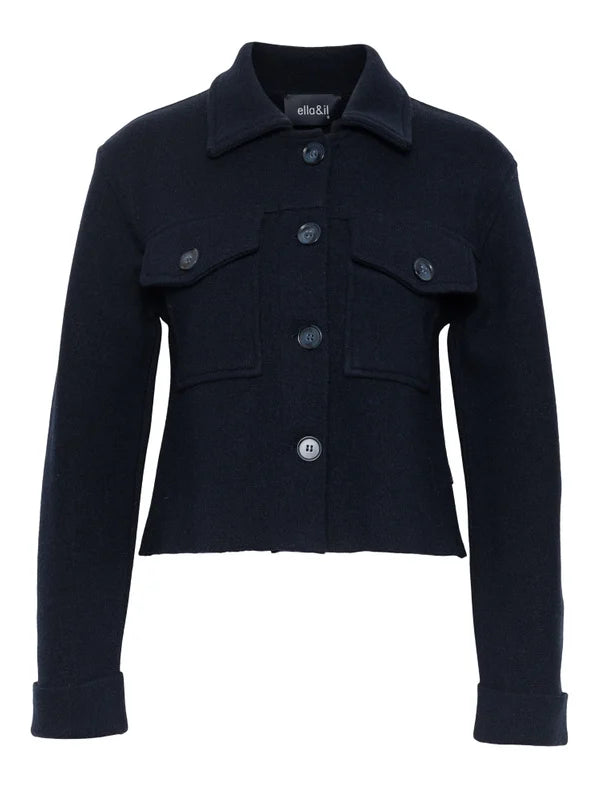 Betta Merino Jacket - Navy
