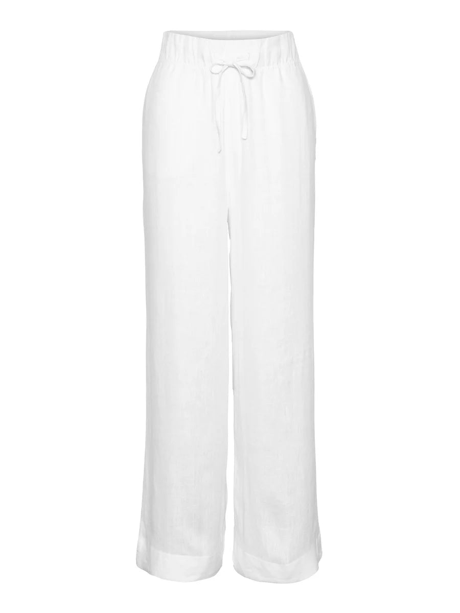 Immi Linen Pants - Vit
