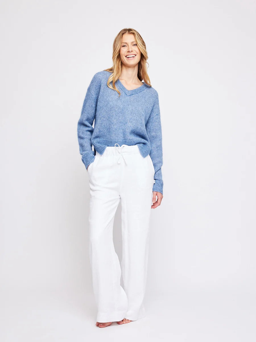 Immi Linen Pants - Vit