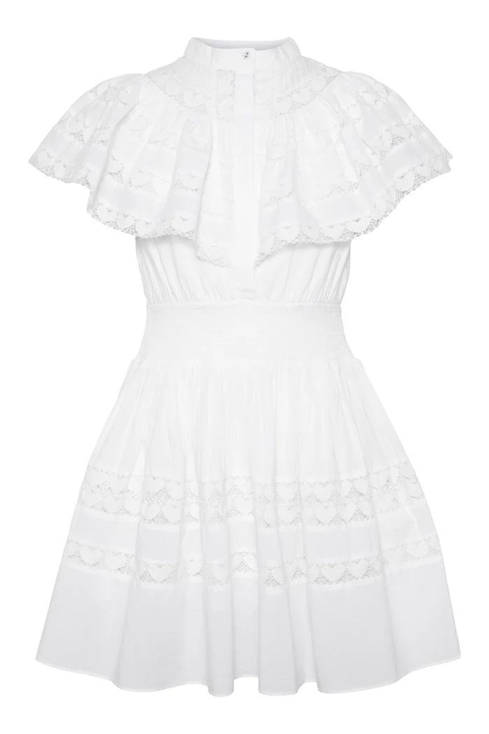 Mary Mini Dress - Vit