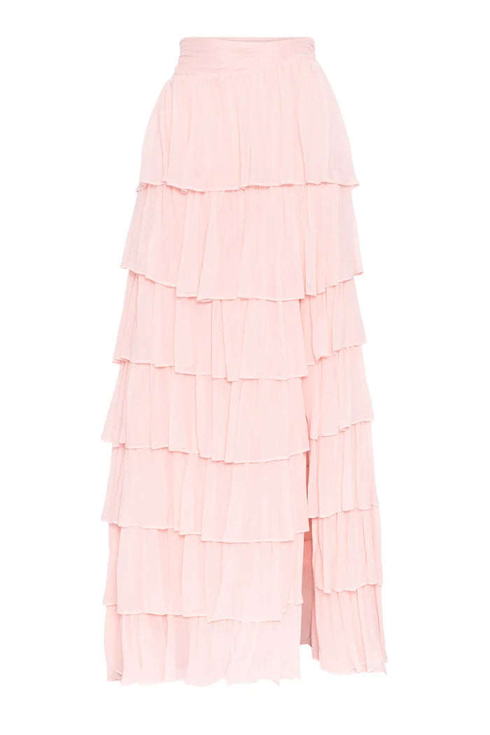 Bettina Maxi Skirt - Ljusrosa
