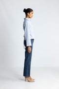Clarida Stripe Shirt - Ljusblå