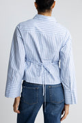 Clarida Stripe Shirt - Ljusblå