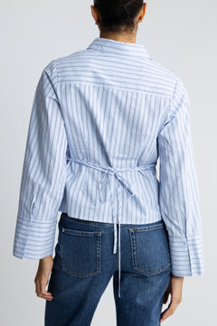 Clarida Stripe Shirt - Light Blue
