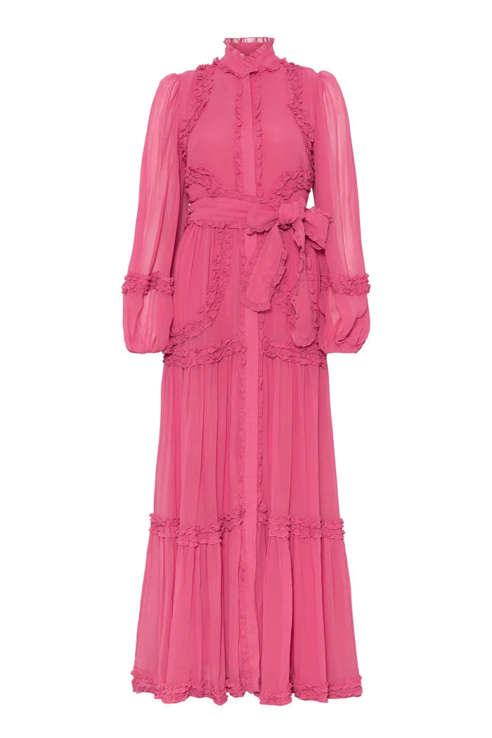 Violetta Maxi Dress - Hot Pink
