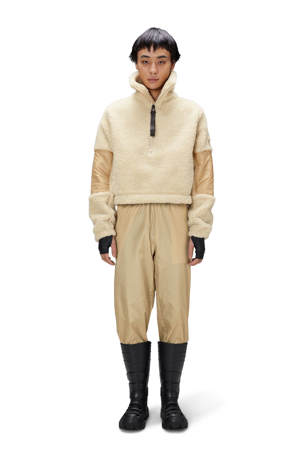 W Kofu Fleece Pullover - Sand