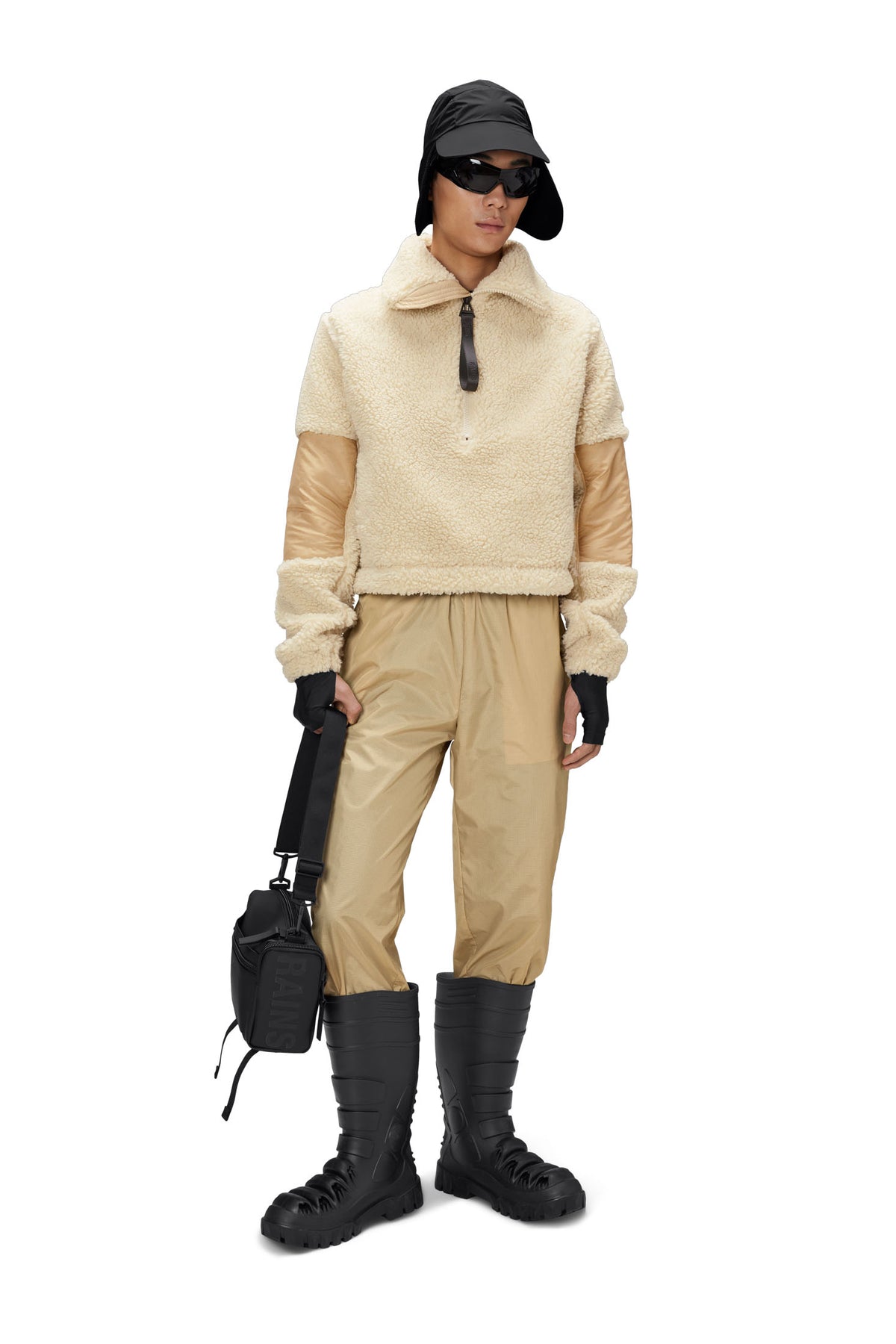 W Kofu Fleece Pullover - Sand
