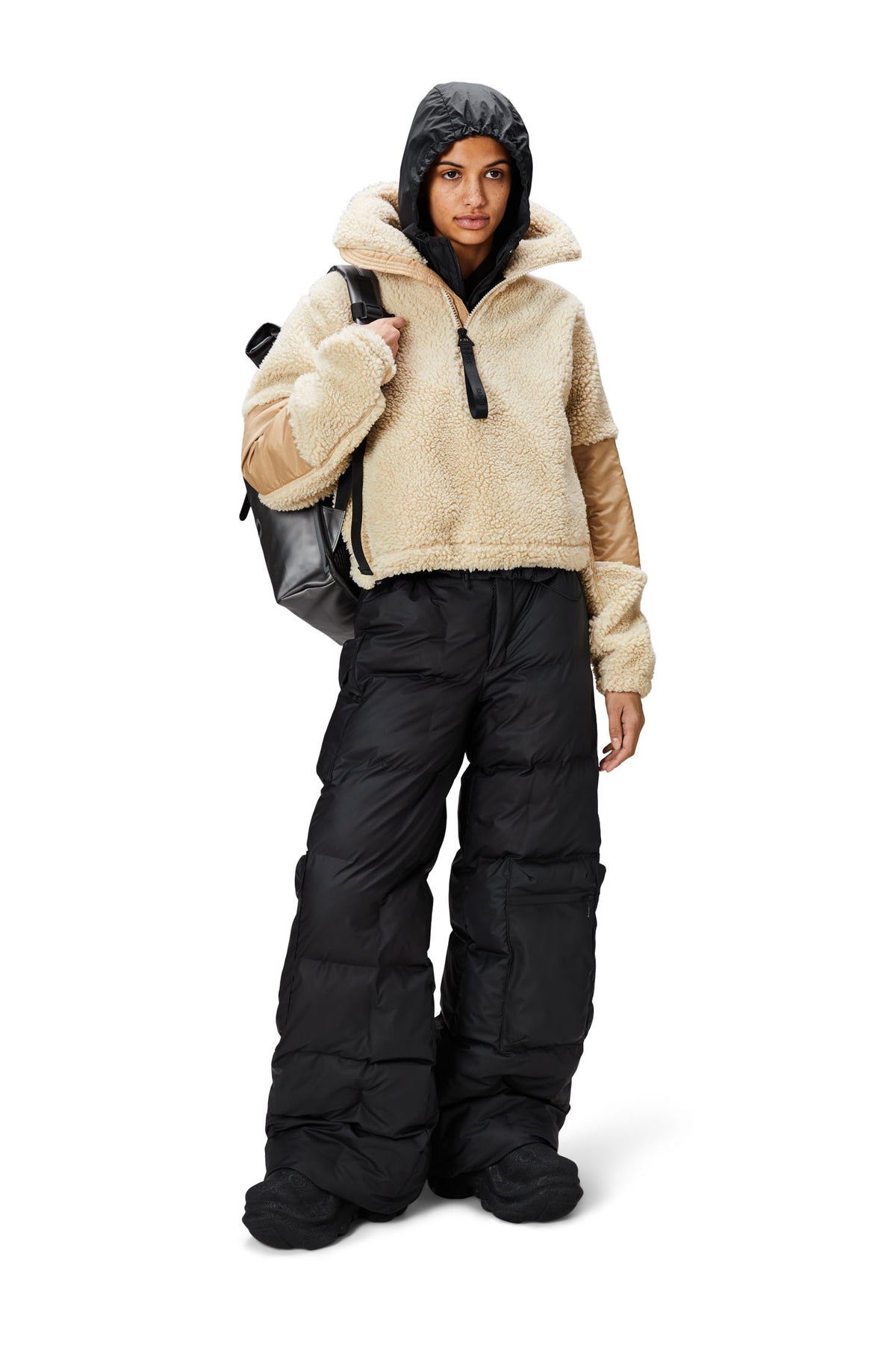 W Kofu Fleece Pullover - Sand