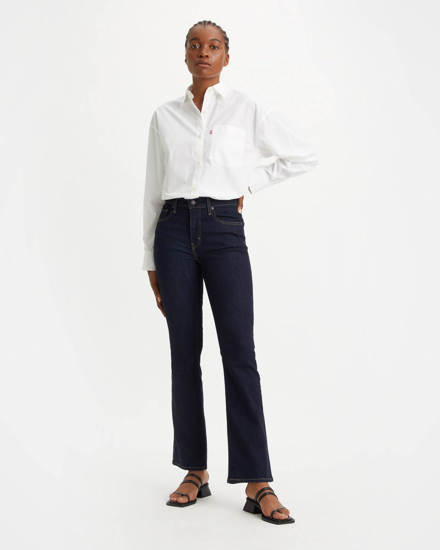 725 High Rise Bootcut - Dark Indigo Rinse
