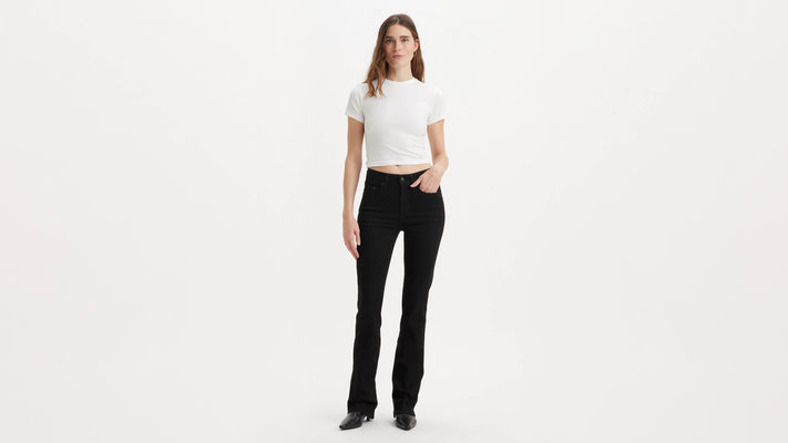 725 High Rise Bootcut  - Midnight Gaze - Black